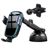 Support automatique pour voiture avec charge sans fil Qi 15 W