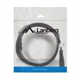 LANBERG câble d’alimentation rallonge IEC C13–C14, 1,8 m, noir