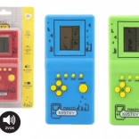 Jeu électronique Cubes Tombants casse-tête plastique 7x14,5 cm 3 couleurs avec son sur piles