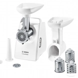 Hachoir à viande électrique Bosch avec accessoires pour râper et farcir les saucisses