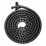 Organiseur élastique pour câbles 5 m noir