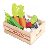 Caisse en bois avec légumes LE TOY VAN