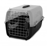 Transporteur pour chiens et chats gris 48x30x32 cm