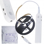 Ruban LED avec capteur de mouvement, 1 m, blanc froid, alimentation USB/AAA