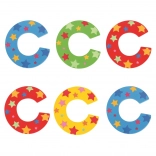 Bigjigs Toys lettre en bois C avec petites étoiles