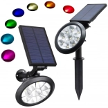 Lampe de jardin solaire RGBW