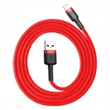 Câble de charge et de données Baseus USB‑Lightning, 0,5 m, 2,4 A, rouge