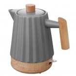 Bouilloire électrique en céramique 1,5 l, gris foncé