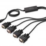Adaptateur USB pour 4x RS232 avec câble 1,5m