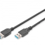 Câble d’extension USB 3.1 Gen 1 SuperSpeed 5 Gbit/s USB‑A (mâle/femelle) 3 m noir